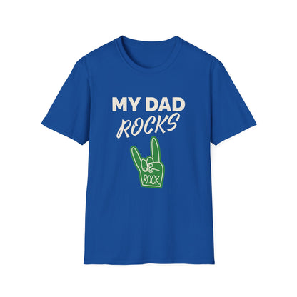 Father's Day Unisex T-Shirt - My Dad Rocks Design