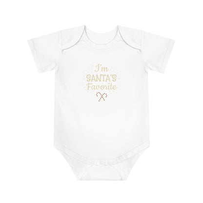 Christmas Baby Bodysuit - I'm Santa's Favorite Design