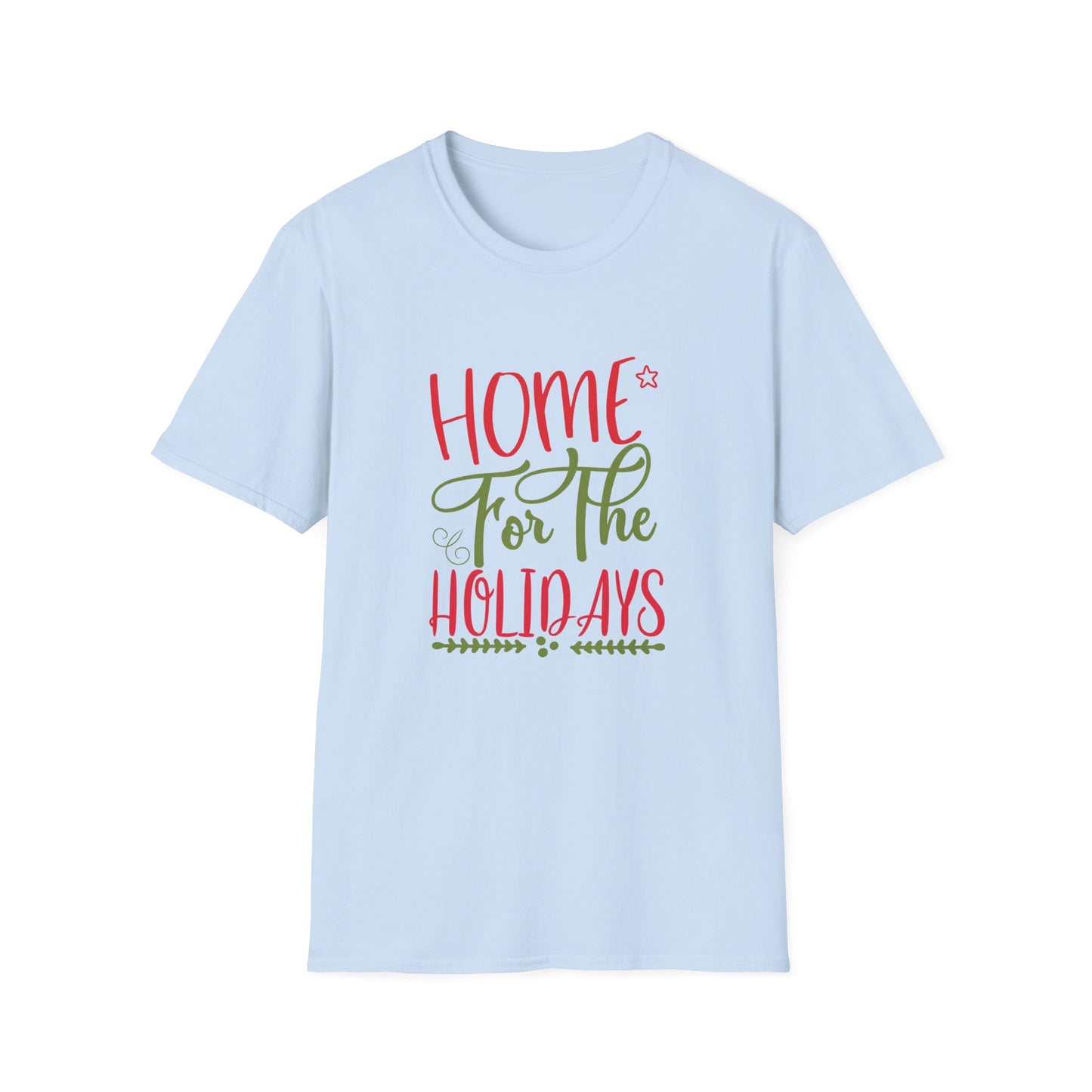 Christmas Unisex T-Shirt - Home For The Holidays Design