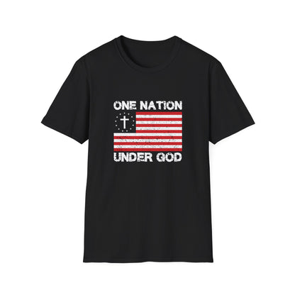 Christian Unisex T-Shirt - One Nation Under God Design