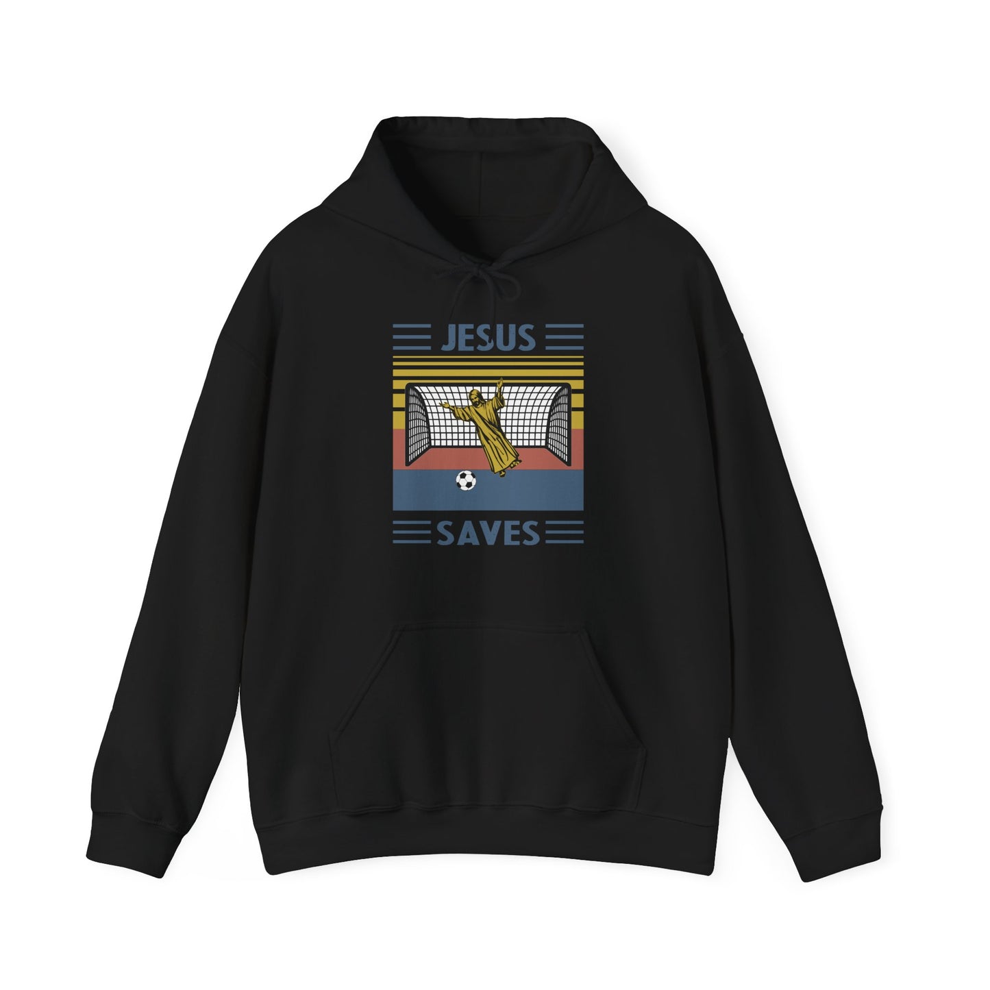 Christian Unisex Hooded Sweatshirt - Jesus Saves Design