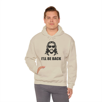 Christian Unisex Hooded Sweatshirt - I'll Be Back Design