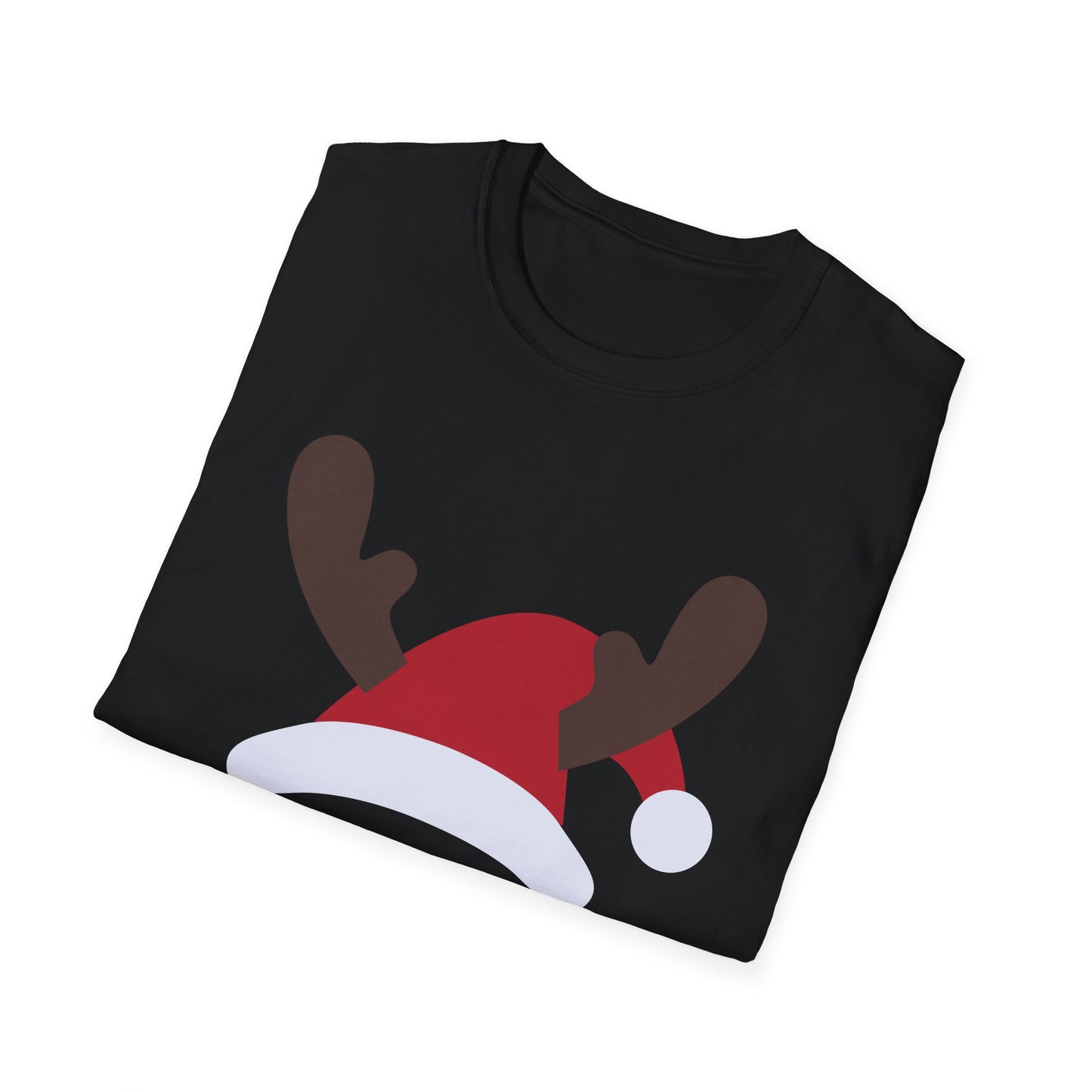 Christmas Unisex T-Shirt - Santa's Hat Design