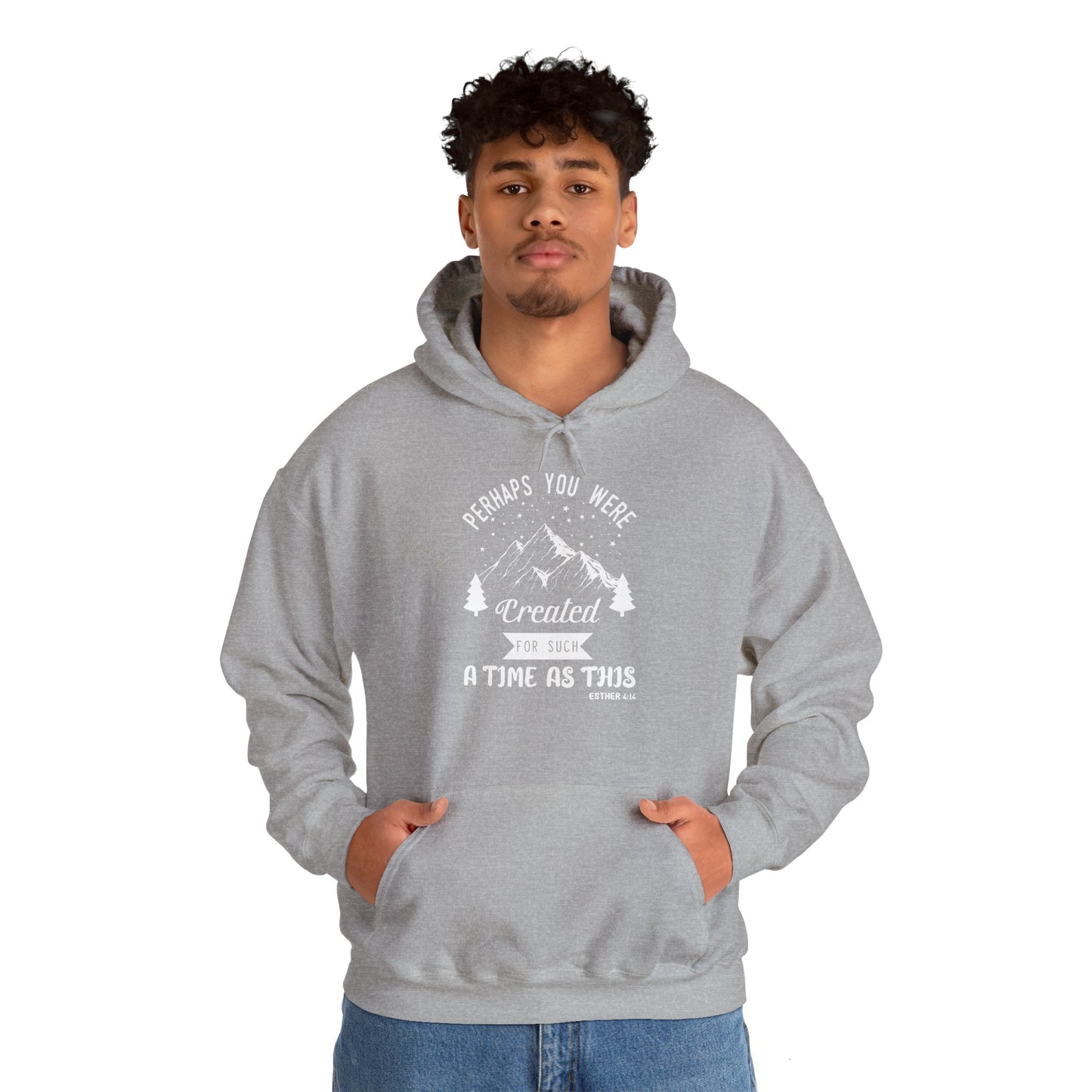 Christian Unisex Hooded Sweatshirt - Perhaps You Were Created Design