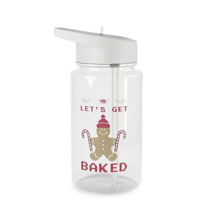 Tritan Water Bottle - Let's Get Baked Design