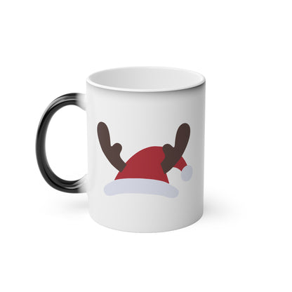 Christmas Color Changing Mug - Santa's Hat Design