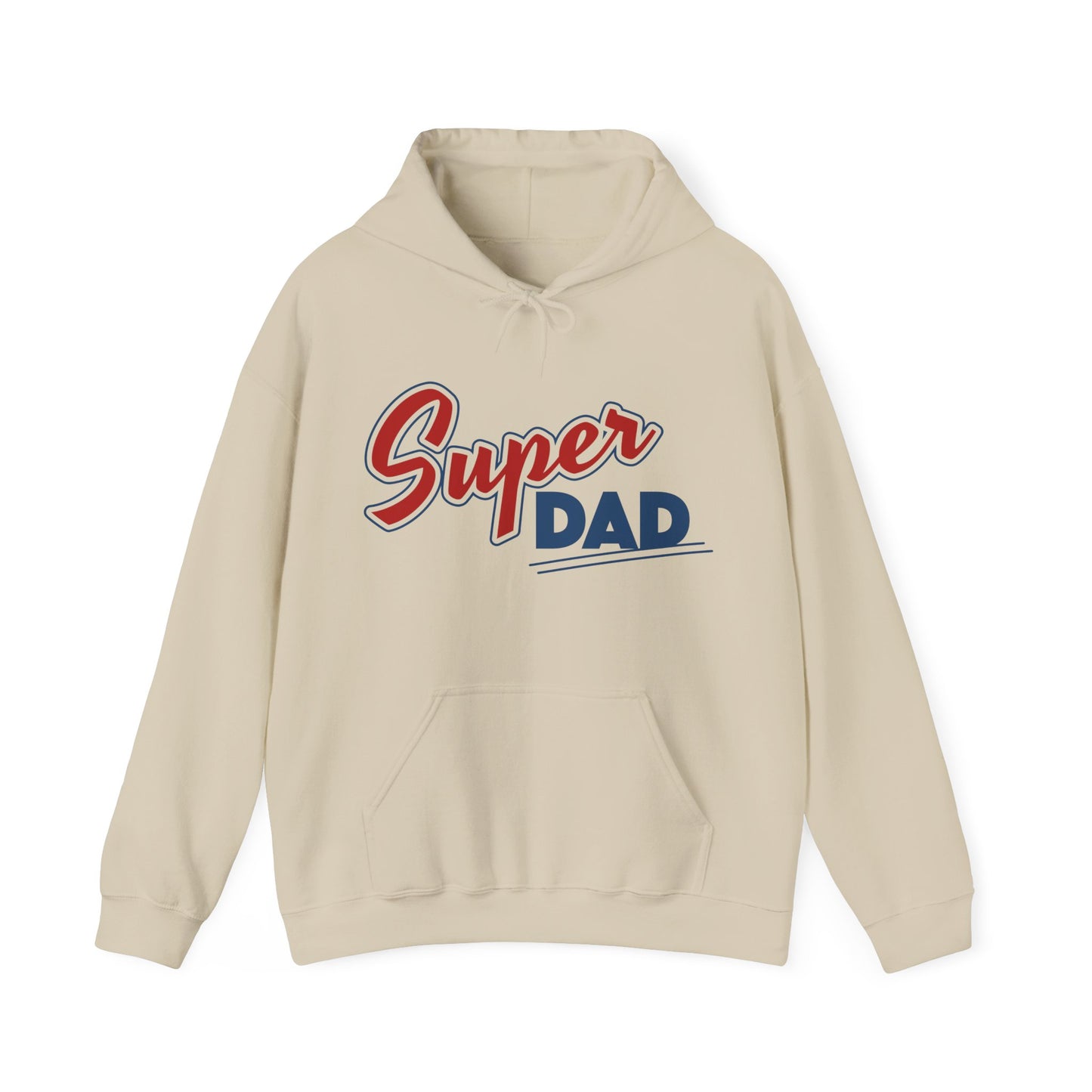 Father's Day Unisex Hooded Sweatshirt - Super Dad Design