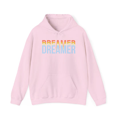 Motivational Unisex Hooded Sweatshirt - Dreamer Echoes Design