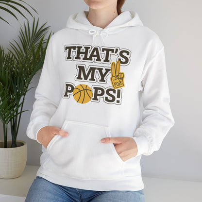 Father's Day Unisex Hooded Sweatshirt - That's My Pops! Design