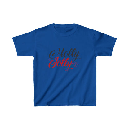 Christmas Unisex Kids T-Shirt - Holly Jolly Design