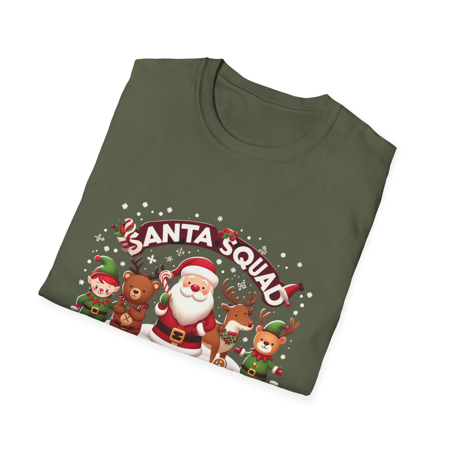 Christmas Unisex T-Shirt - Winter Santa Squad Design