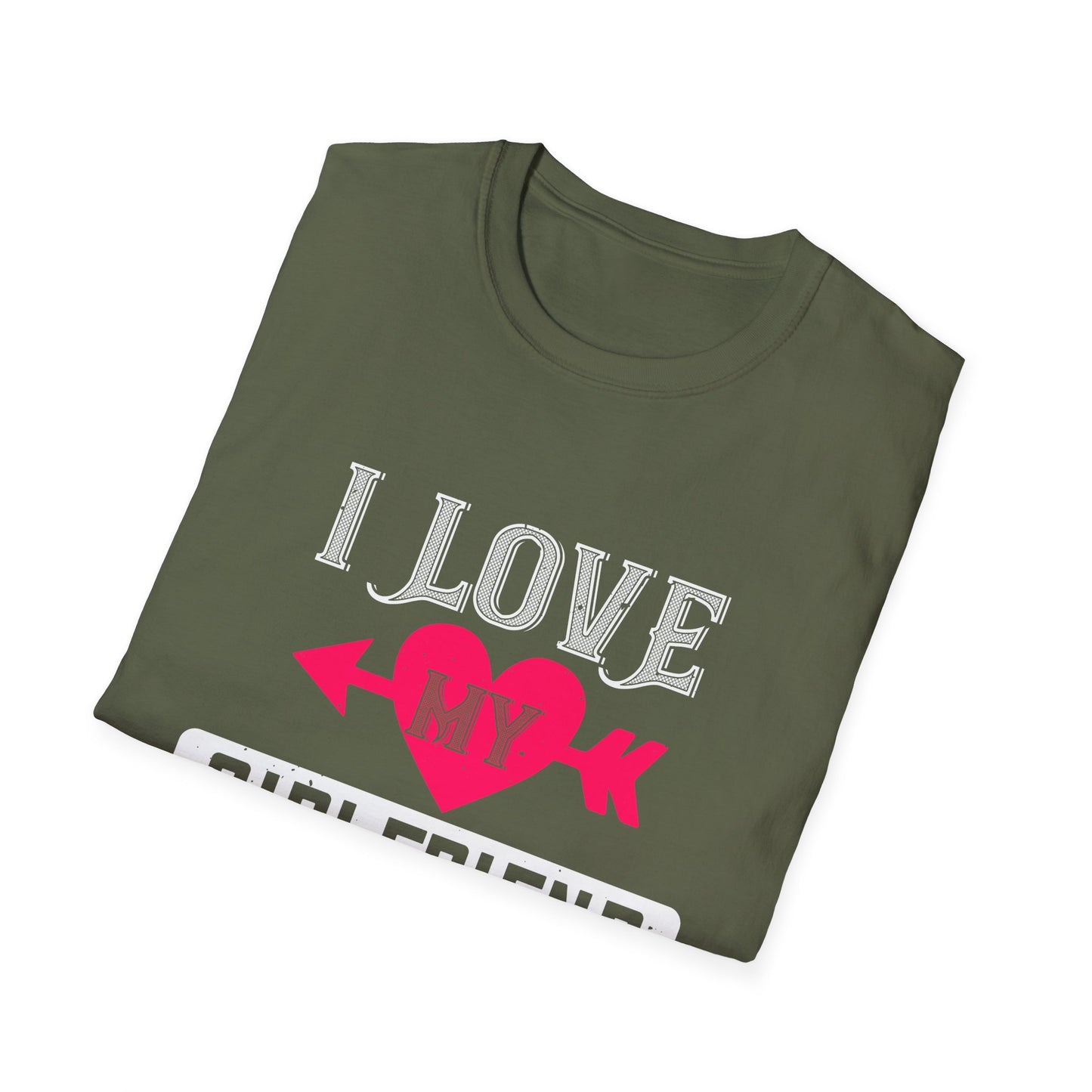 Valentine's Day Unisex T-Shirt - I Love My Girlfriend Design