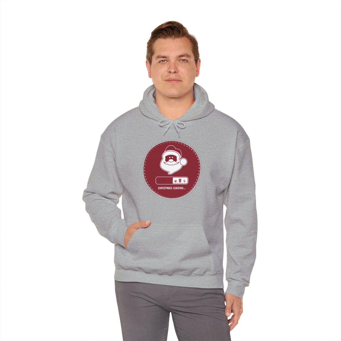 Christmas Unisex Hooded Sweatshirt - Christmas Loading Design