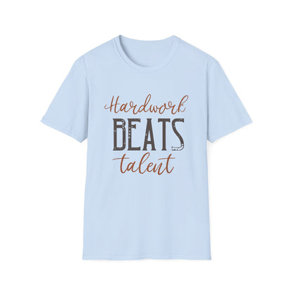 Motivational Unisex T-Shirt - Hardwork Beats Talent Design