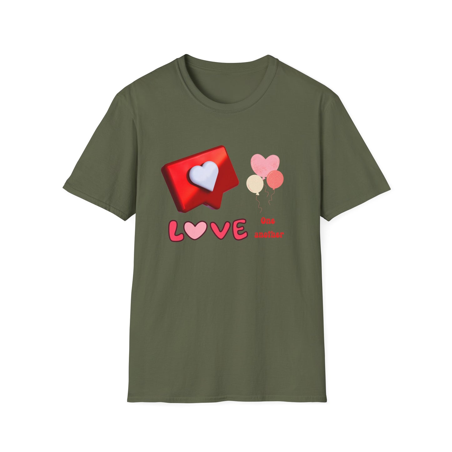 Valentine's Day Unisex T-Shirt - Love One Another Design