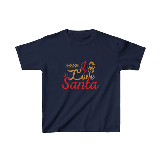 Christmas Unisex Kids T-Shirt - Love Santa Design