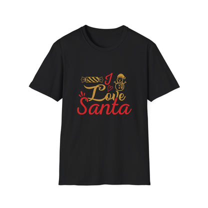 Christmas Unisex T-Shirt - Love Santa Design