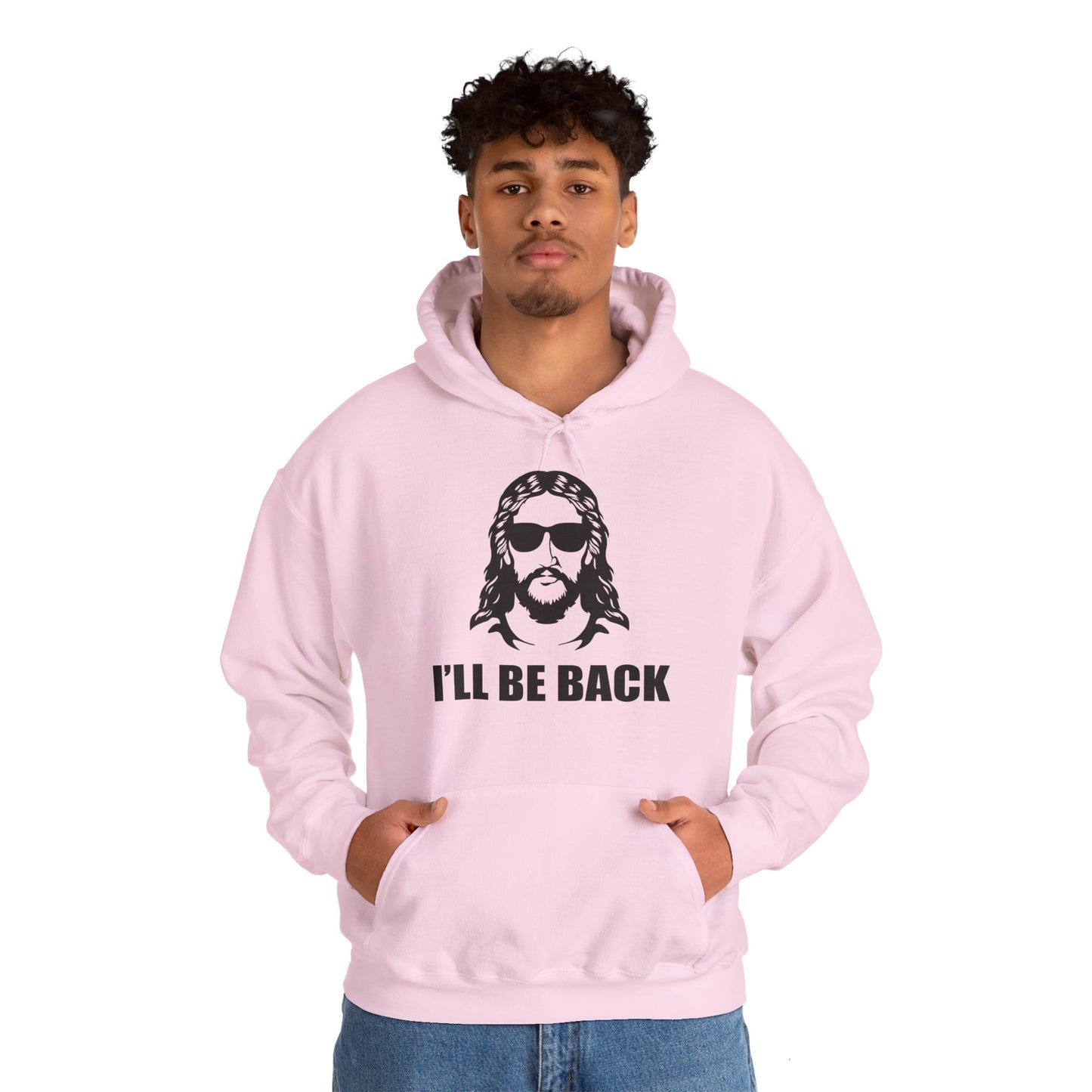 Christian Unisex Hooded Sweatshirt - I'll Be Back Design