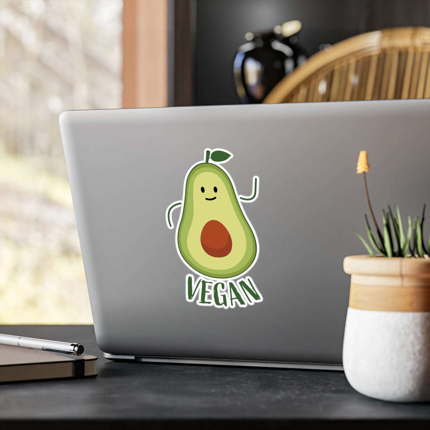 Vegan Avocado Sticker - Motivational Treats