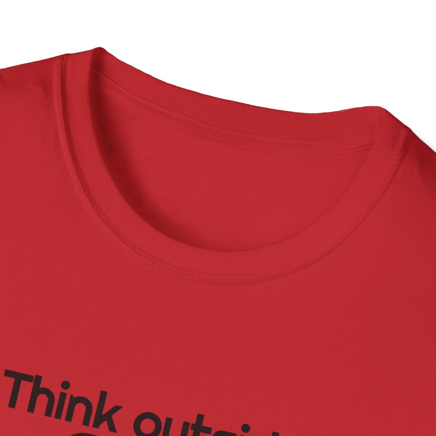 Motivational Unisex T-Shirt - Think Outside The Box Design