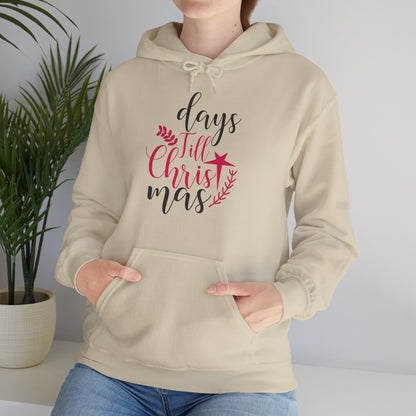 Christmas Unisex Hooded Sweatshirt - Days Till Christmas Design