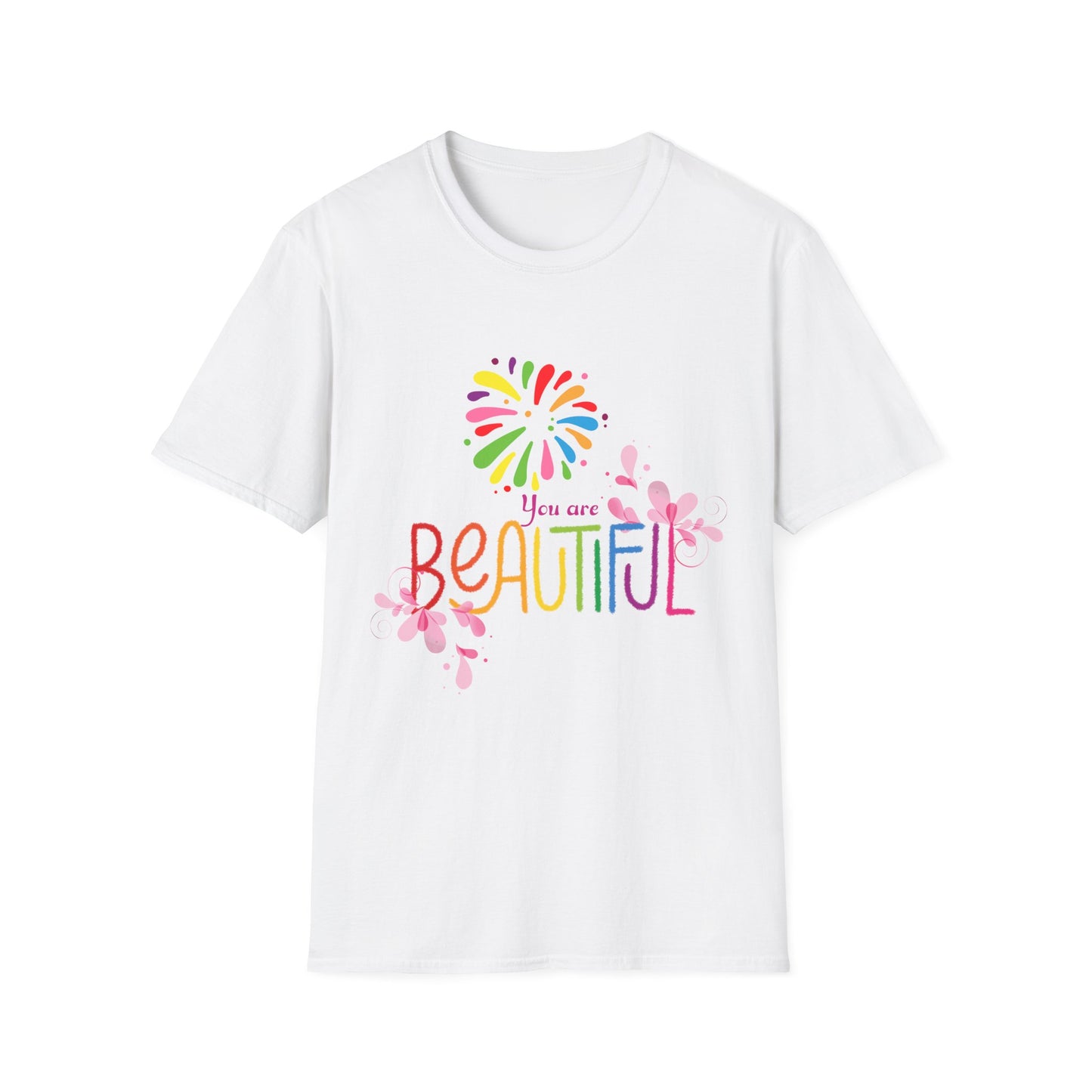 Motivational Unisex T-Shirt - You Are Beautiful Design