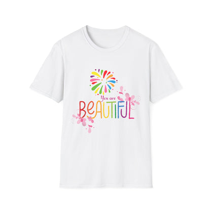 Motivational Unisex T-Shirt - You Are Beautiful Design