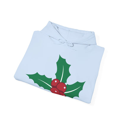 Christmas Unisex Hooded Sweatshirt - Mistletoe Design