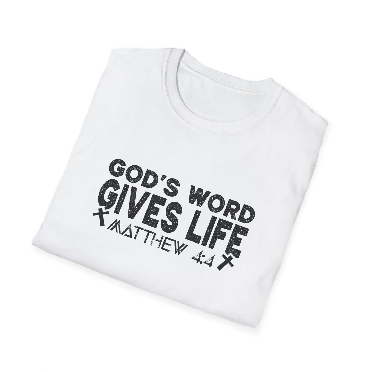 Christian Unisex T-Shirt - God's Word Gives Life Design