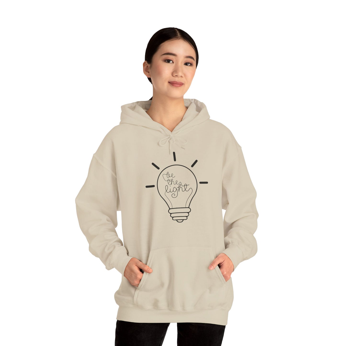 Christian Unisex Hooded Sweatshirt - Be The Light Design