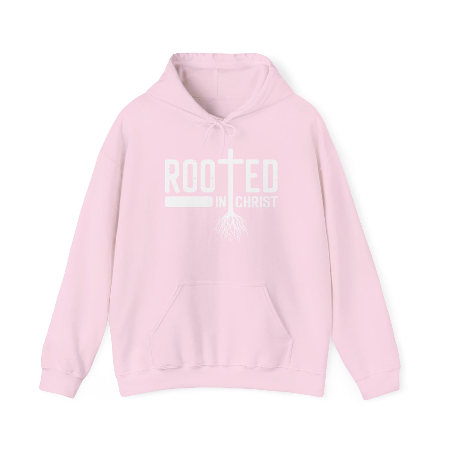 Christian Unisex Hooded Sweatshirt - Rooted In Christ Design