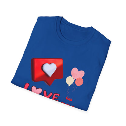 Valentine's Day Unisex T-Shirt - Love One Another Design