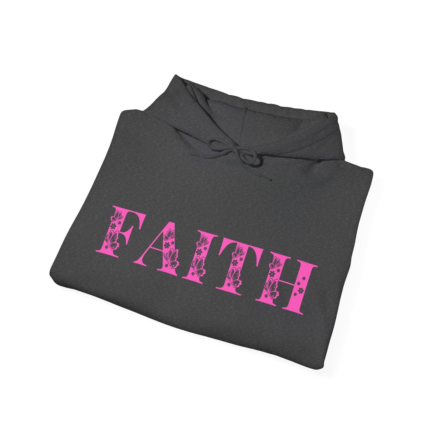 Christian Unisex Hooded Sweatshirt - Faith Pink Design