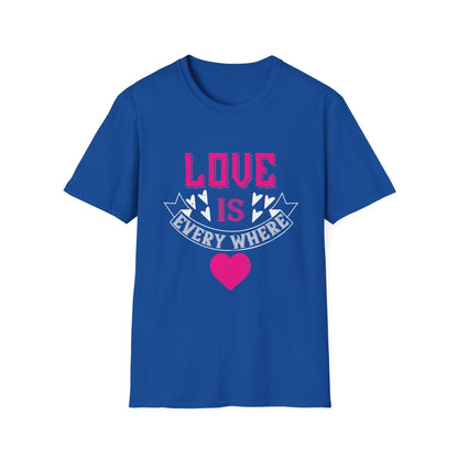 Valentine's Day Unisex T-Shirt - Love Is Everywhere Design