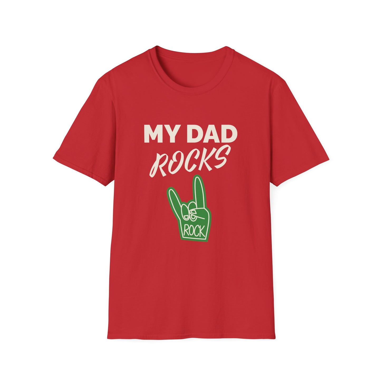 Father's Day Unisex T-Shirt - My Dad Rocks Design