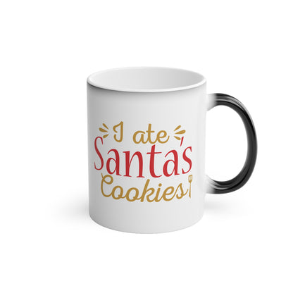 Christmas Color Changing Mug - I Ate Santa's Cookies Design