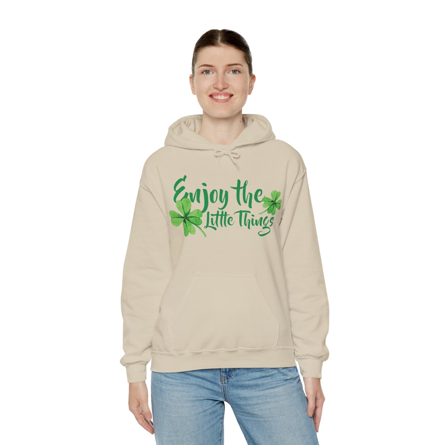 Motivational Unisex Hooded Sweatshirt - Enjoy The Little Things Design