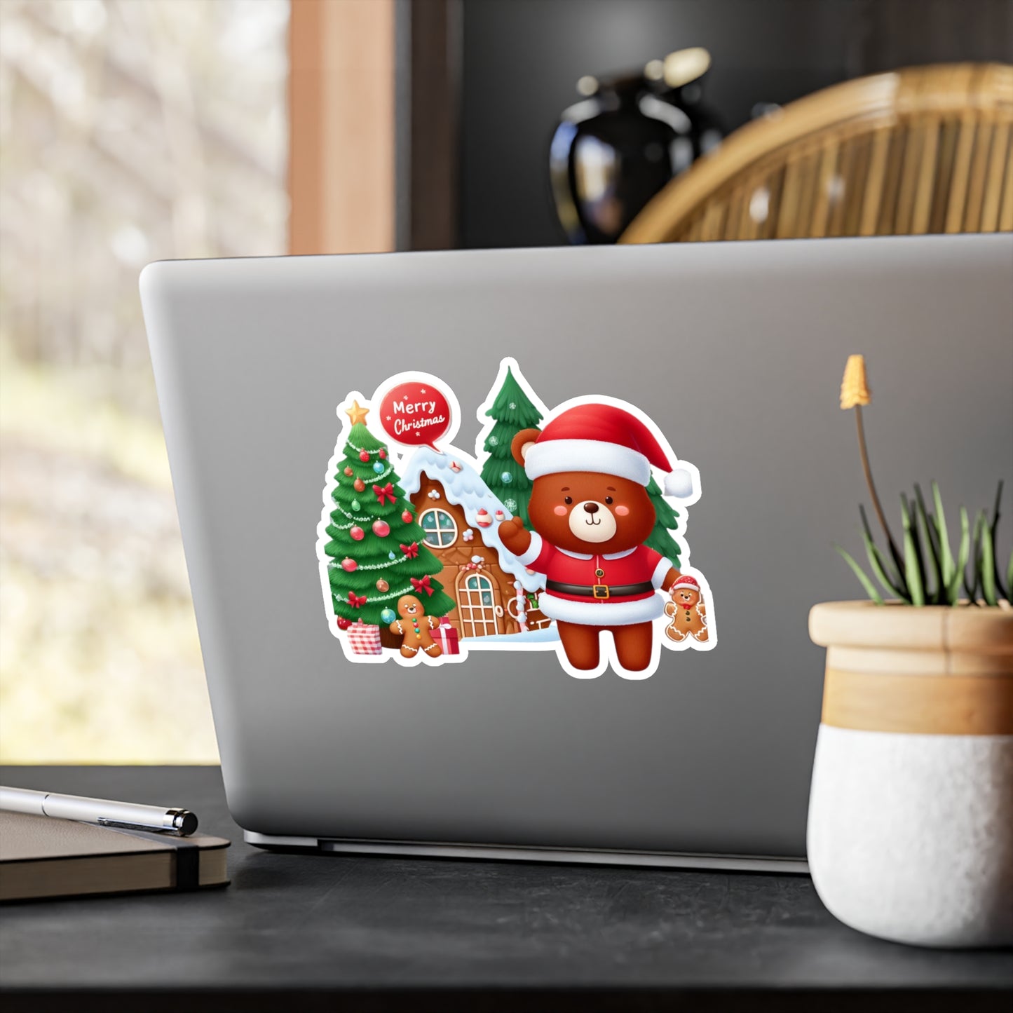 Christmas Winter Bear Sticker