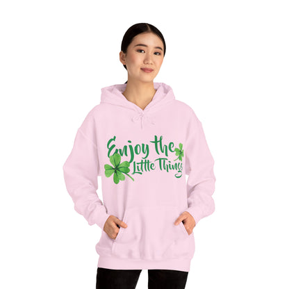 Motivational Unisex Hooded Sweatshirt - Enjoy The Little Things Design