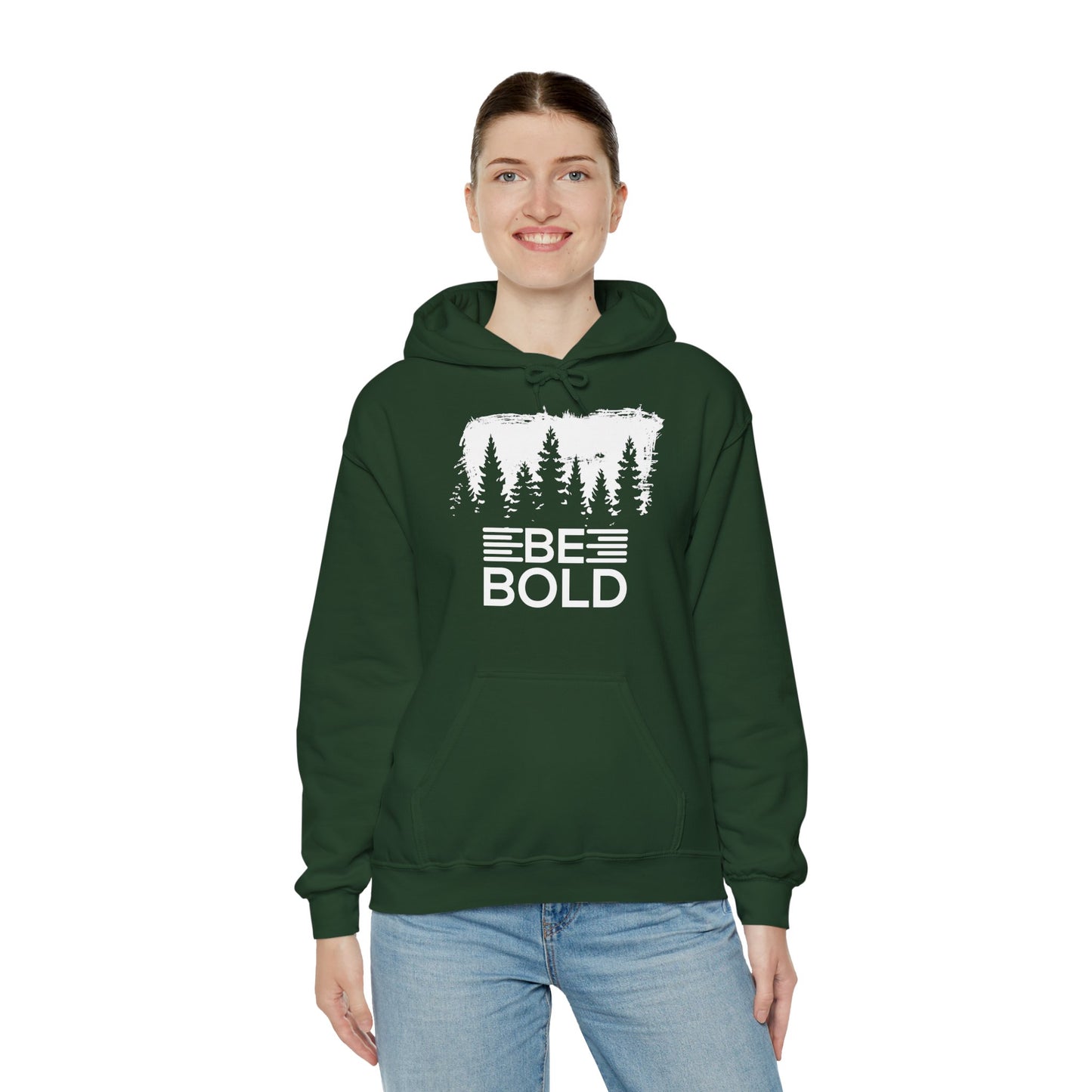 Motivational Unisex Hooded Sweatshirt - Be Bold Design