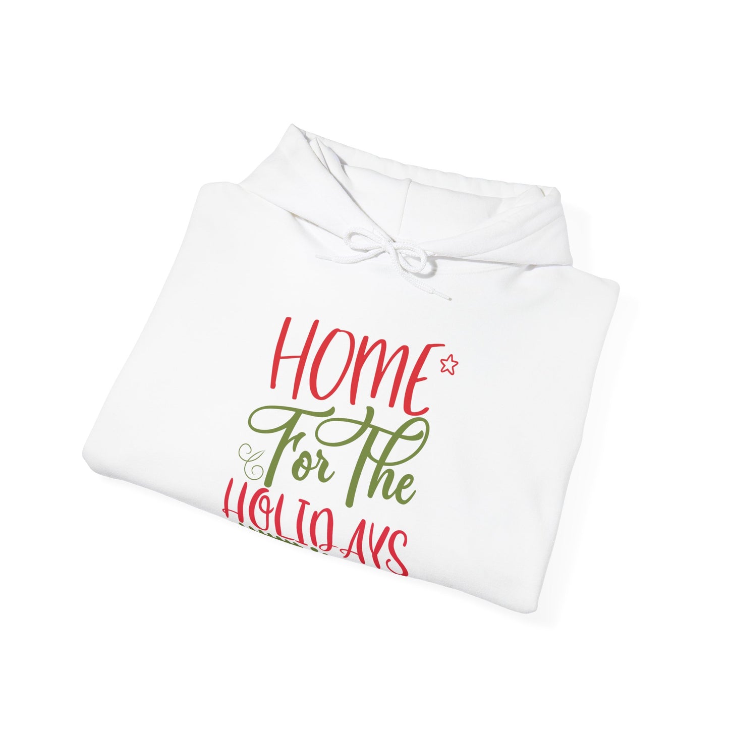 Christmas Unisex Hooded Sweatshirt - Home For The Holidays Design