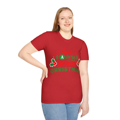 Christmas Unisex T-Shirt - Have A Very Merry Xmas Design