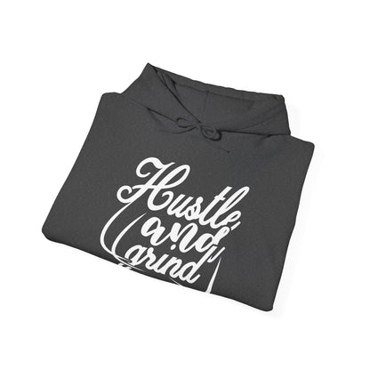 Motivational Unisex Hooded Sweatshirt - Hustle and Grind Design