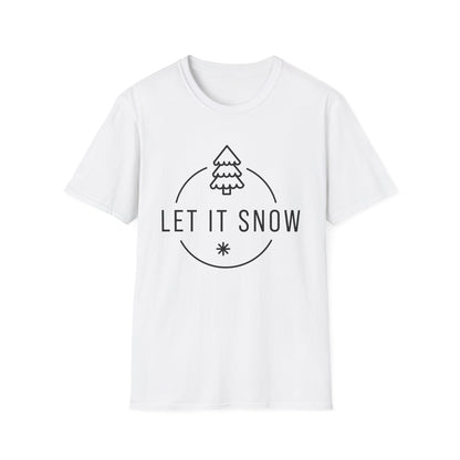 Christmas Unisex T-Shirt - Let It Snow Design