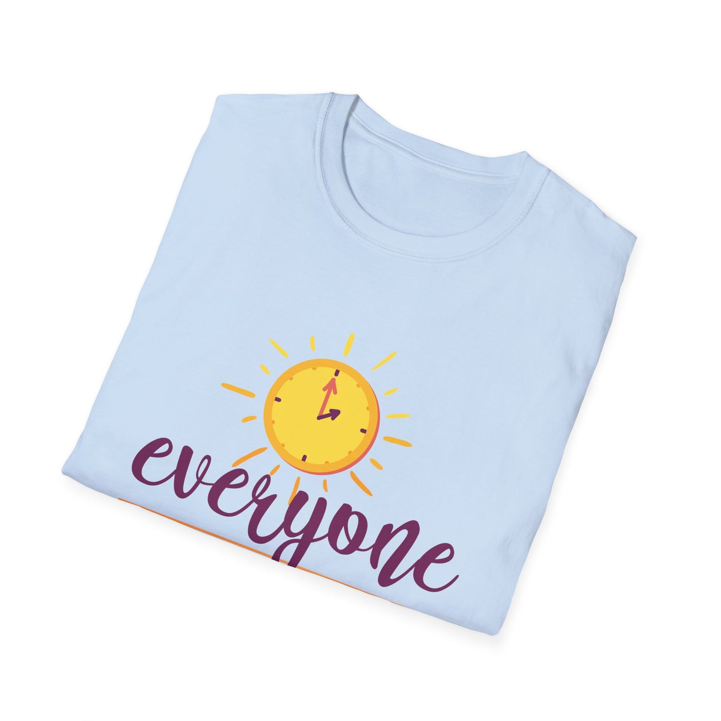 Motivational Unisex T-Shirt - Everyone Has The Same 24 Hours Design