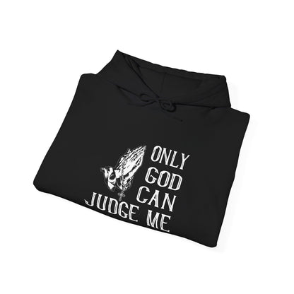 Christian Unisex Hooded Sweatshirt - Only God Can Judge Me Design