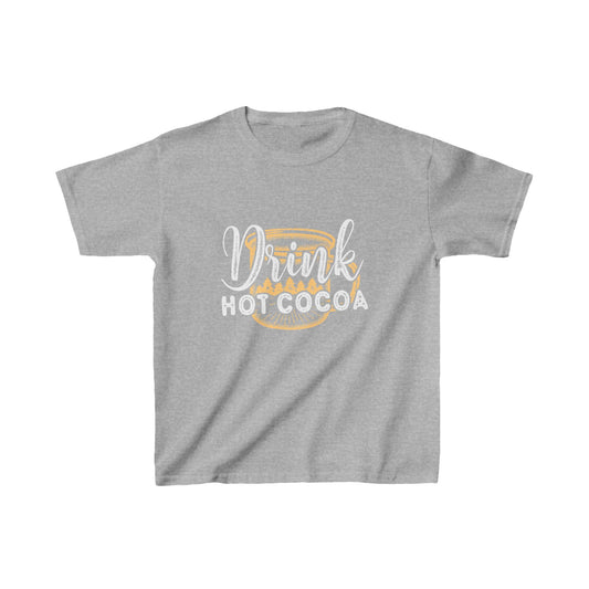 Christmas Unisex Kids T-Shirt - Drink Hot Cocoa Design