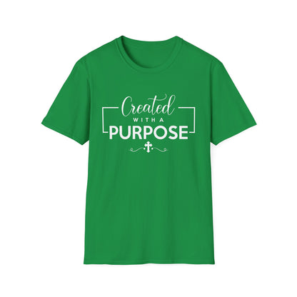 Christian Unisex T-Shirt - Created With A Purpose Design