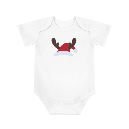 Christmas Baby Bodysuit - Santa's Hat Design