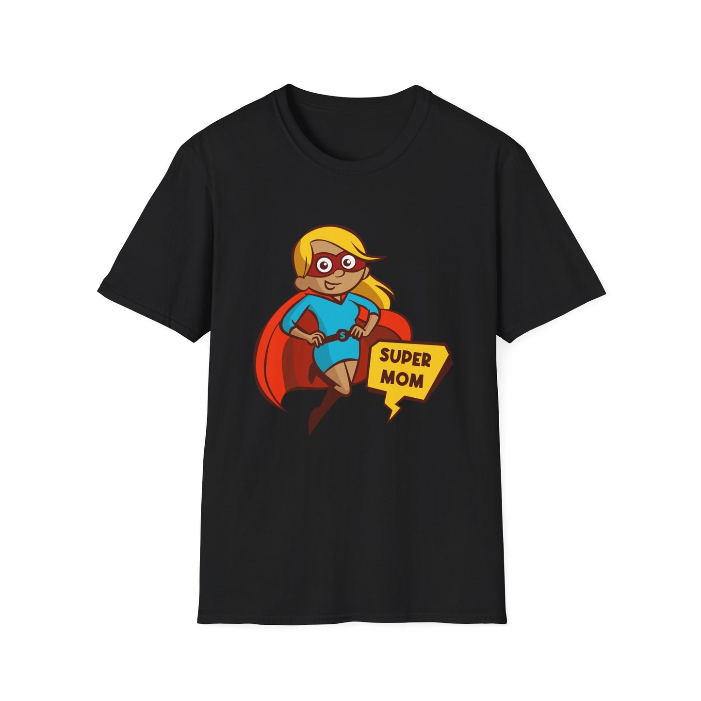 Mother's Day Unisex T-Shirt - Super Mom Flying Design